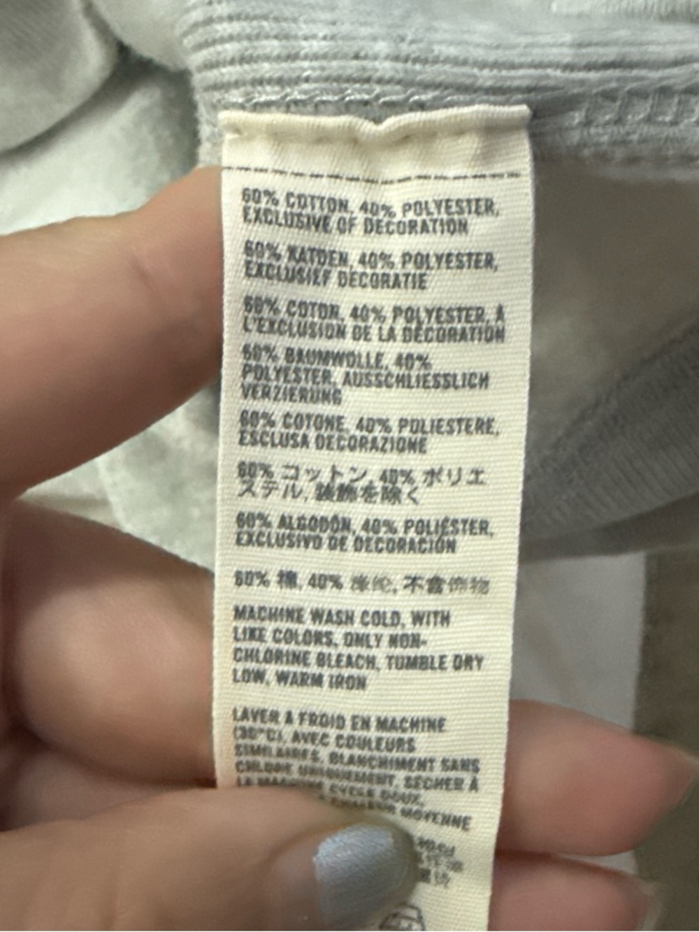 Abercrombie & Fitch Womens Light Gray Zip-Up Hoodie - Picture 5 of 7